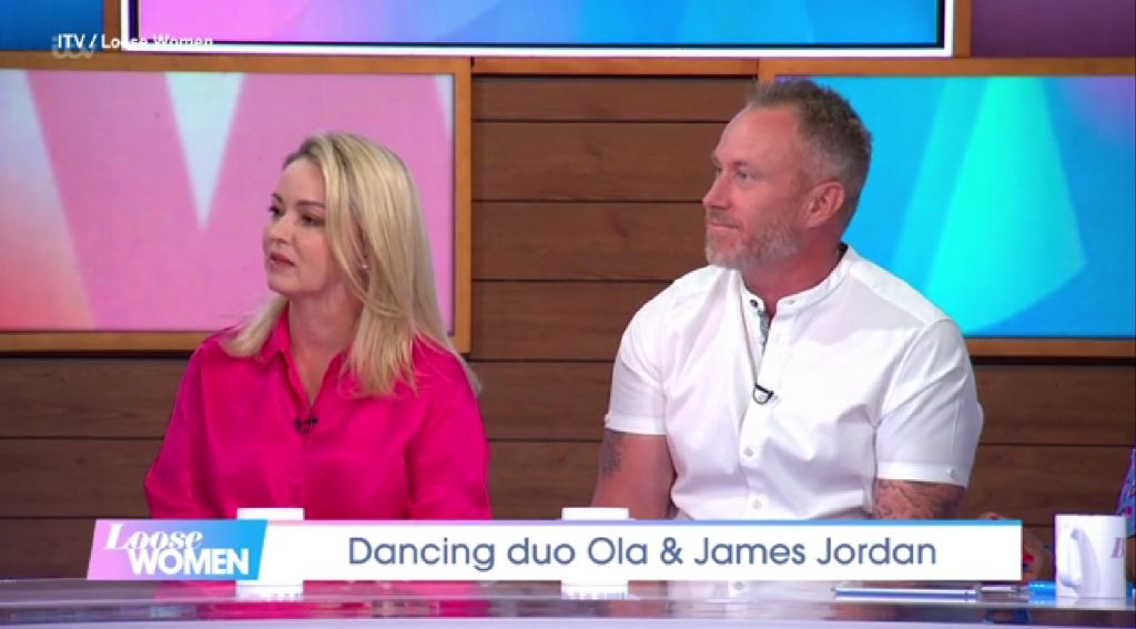 Former Strictly Come Dancing duo Ola and James Jordan on ITV daytime show Loose Women