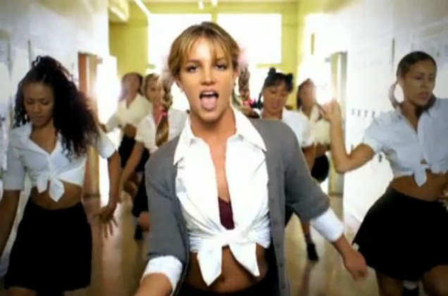 Britney Spears in 'Hit Me Baby One More Time' music video. They may be playing for a national championship, but can some of these @ClemsonFB and @LSUfootball players identify Britney Spears? SPOILER: No they can't.