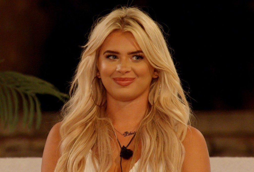 Editorial Use Only. No Merchandising. No Commercial Use. Mandatory Credit: Photo by ITV/REX/Shutterstock (12245296af) Liberty Poole during the recoupling 'Love Island' TV show, Series 7, Episode 32, Majorca, Spain - 03 Aug 2021 - The Kaz & Tyler 'love Square' Continues. - Toby Pulls Chloe for a Chat. - Superstar Mabel Turns Up the Heat at This Year's Spotify Party. - Liam Declares His Feelings for Millie. - The Islanders Get Ready to Recouple.