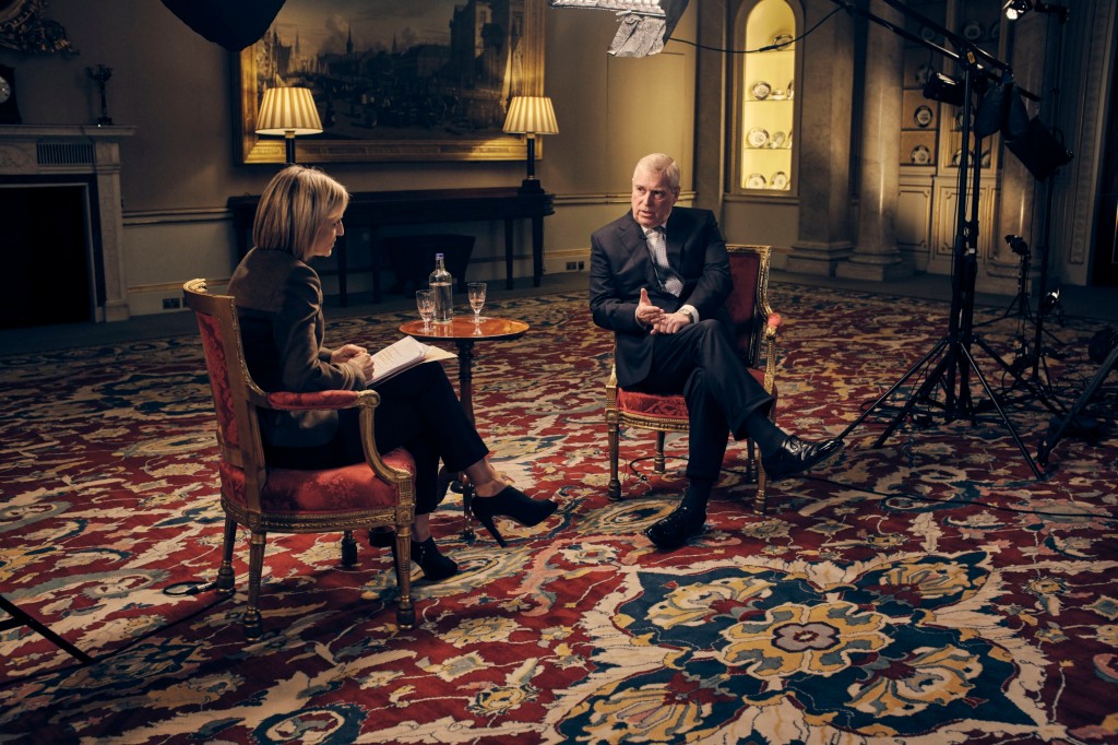 Emily Maitlis and Prince Andrew for BBC Newsnight interview