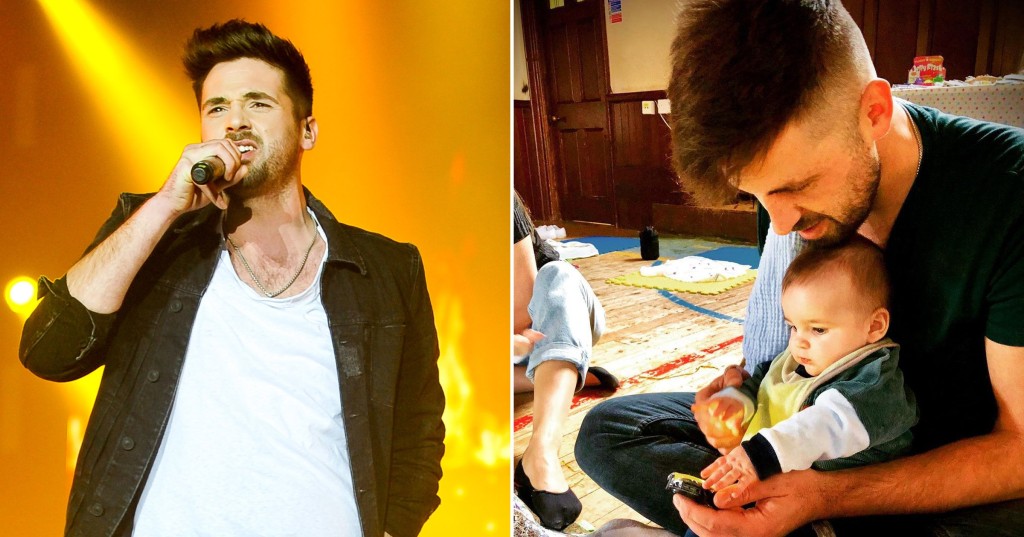 Ben Haenow on X Factor and with his baby son