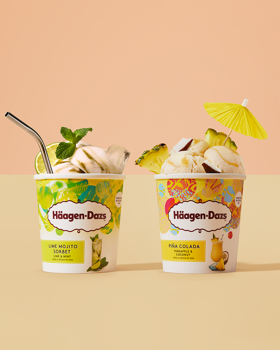 Häagen-Dazs have launched two of the UK’s favourite cocktail flavours into mini ice creams: Piña Colada, and Lime Mojito Sorbet. The vegan Lime Mojito Sorbet is infused with a touch of rum (less than 1% per tub) with a swirl of sweet mint coulis, while the Piña Colada Ice Cream is luxuriously creamy with coconut and pineapple ice cream and a swirl of pineapple rum sauce - perfect for picnics or BBQs. Available exclusively at Co-Op stores nationwide, £4.99 per pack.
