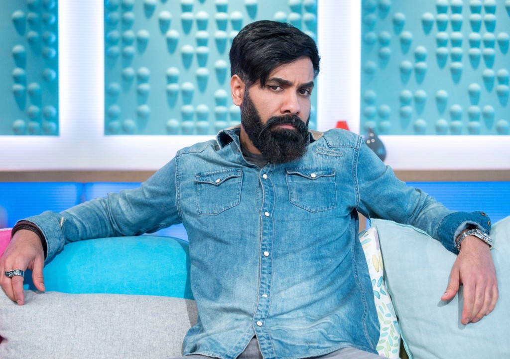 Editorial use only Mandatory Credit: Photo by S Meddle/ITV/REX/Shutterstock (9437273cl) Paul Chowdhry 'Sunday Brunch' TV show, London, UK - 25 Feb 2018 Amir Amor