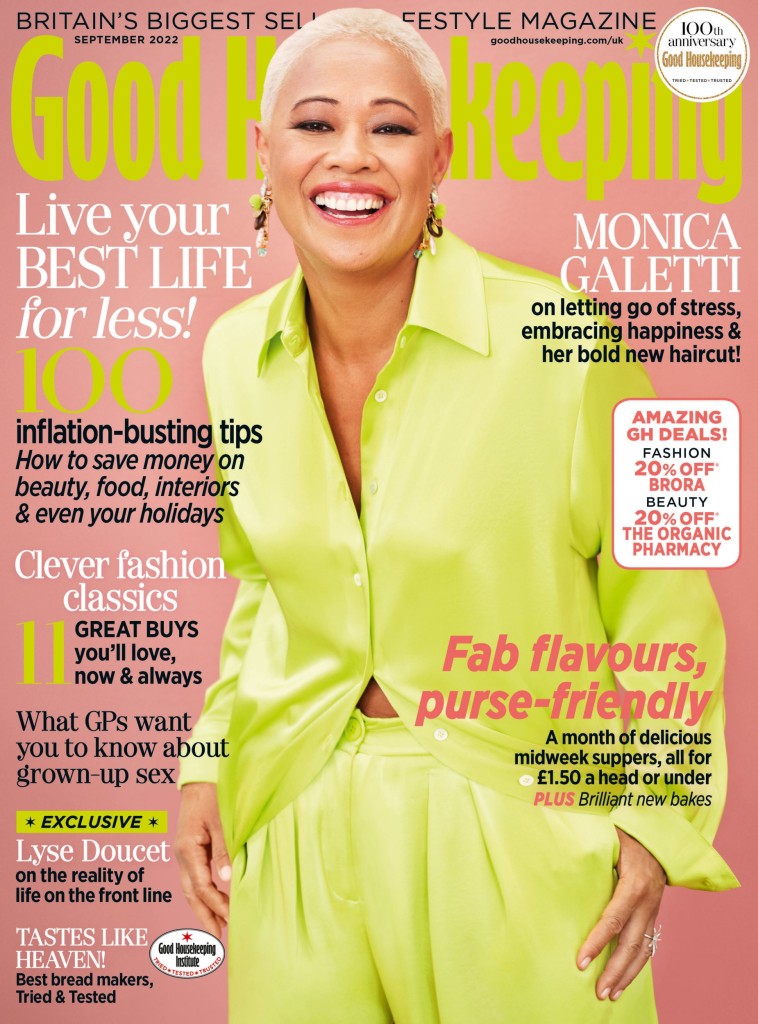  September 2022 edition of Good Housekeeping featuring chef Monica Galetti. 