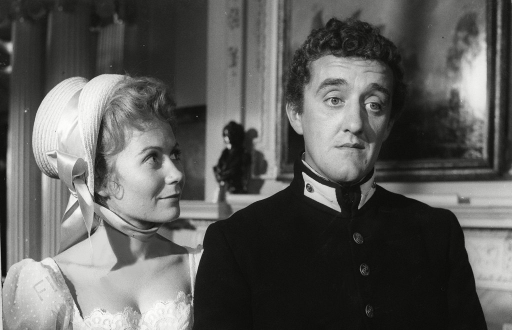 Editorial use only Mandatory Credit: Photo by ITV/REX/Shutterstock (4204624f) Juliet Mills and Bernard Cribbins 'Carry on Jack' Film. 1963