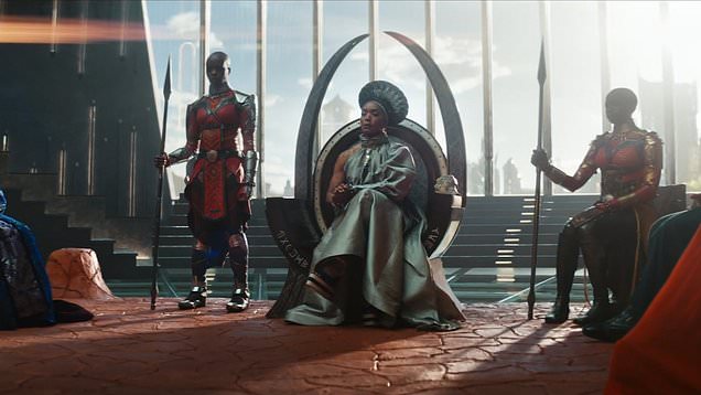 A scene from the teaser trailer for Black Panther: Wakanda Forever