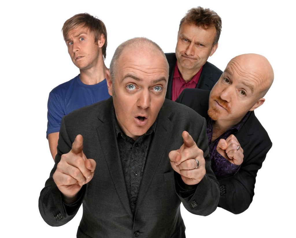 Mock The Week With Russell Howard, Dara O'Briain, Hugh Dennis and Andy Parsons. 