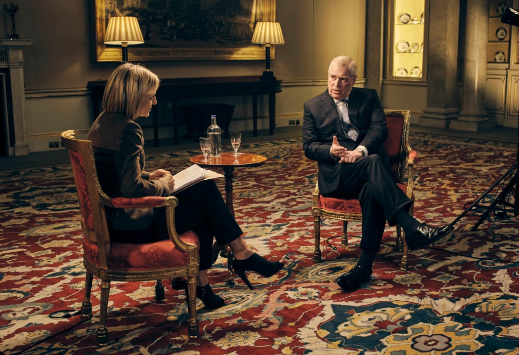 Prince Andrew was interviewed by Emily Maitlis