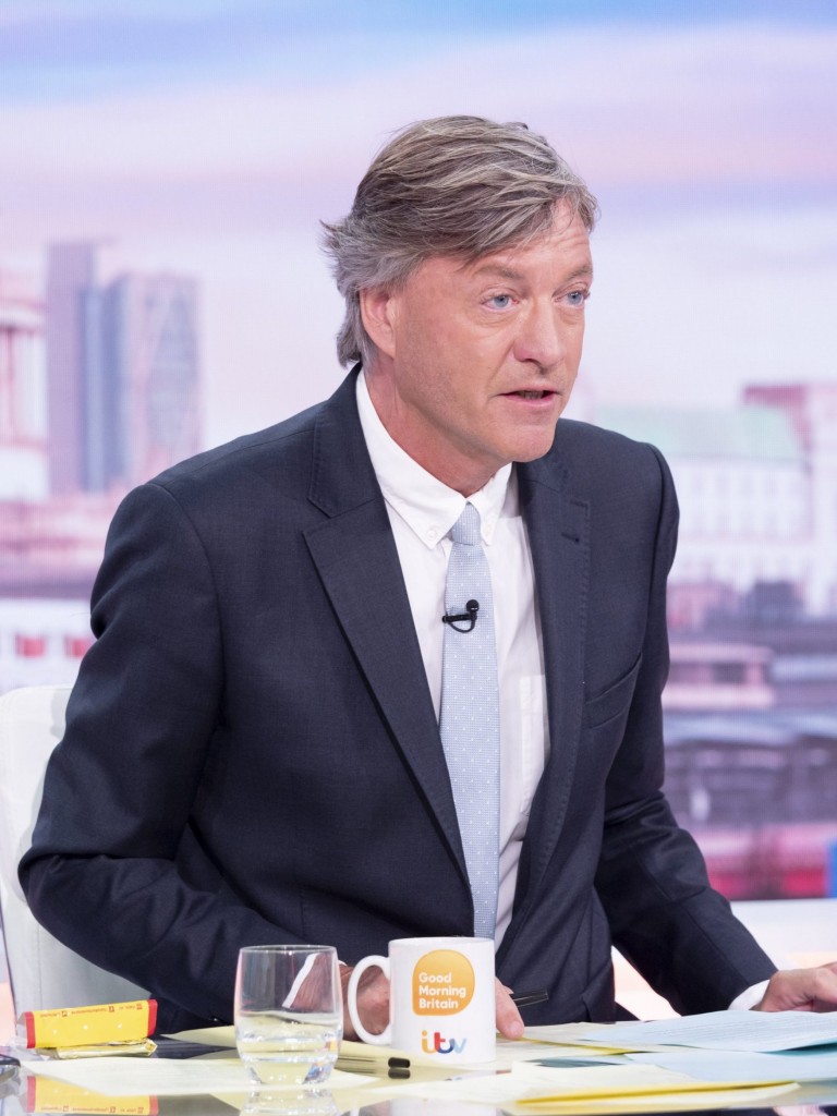 Editorial use only Mandatory Credit: Photo by S Meddle/ITV/REX/Shutterstock (12951676u) Richard Madeley 'Good Morning Britain' TV show, London, UK - 23 May 2022