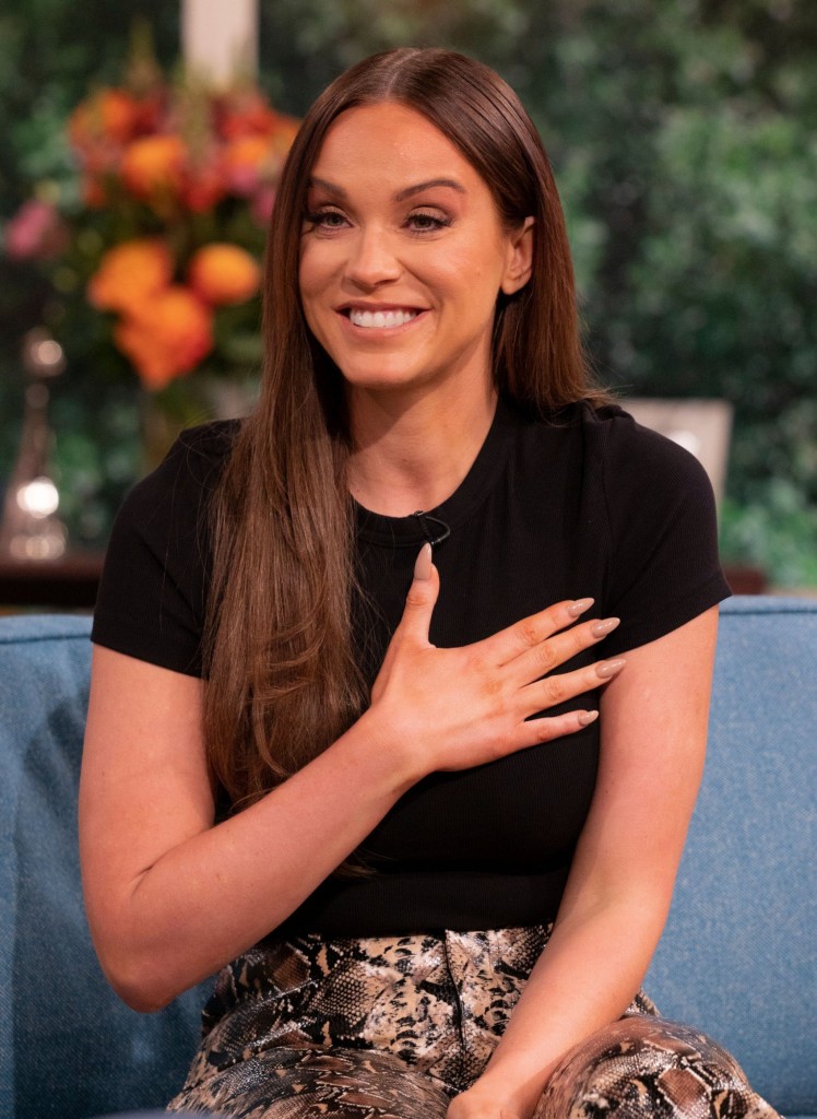 Editorial use only Mandatory Credit: Photo by Ken McKay/ITV/REX/Shutterstock (13061299db) Vicky Pattison 'This Morning' TV show, London, UK - 02 Aug 2022