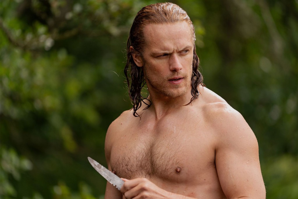 Editorial use only. No book cover usage. Mandatory Credit: Photo by Starz!/Kobal/REX/Shutterstock (10674651bf) Sam Heughan as Jamie Fraser 'Outlander' TV Show, Season 5 - 2020 An English combat nurse from 1945 is mysteriously swept back in time to 1743.