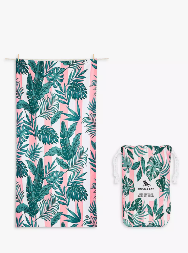 the tropical print towel