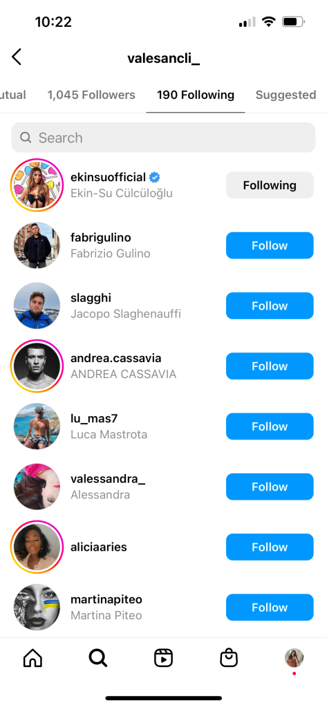 Davide's sister Valeria does now follow Ekin-Su again, after the mishap
