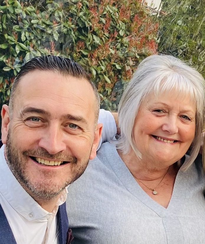 will mellor with mum shirley