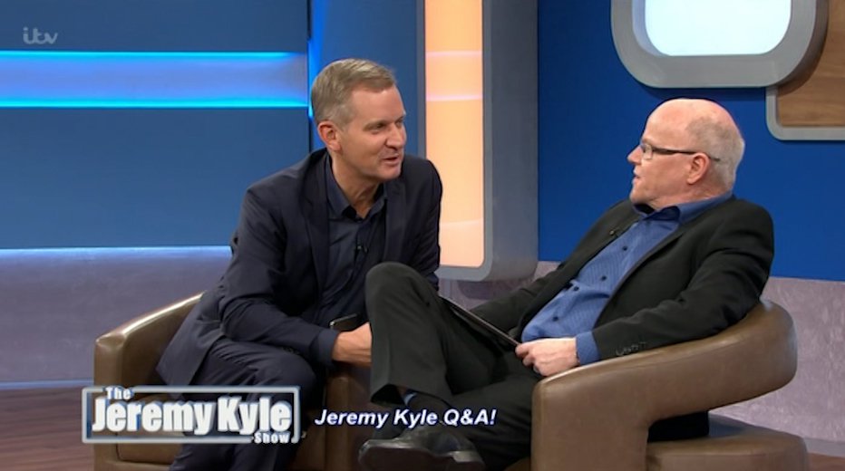 Graham and Jeremy Kyle on the Jeremy Kyle show