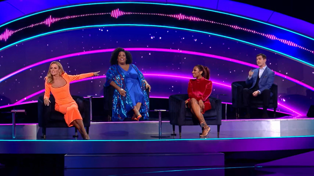 Amanda Holden, Alison Hammond, Alexandra Burke and Jimmy Carr on I Can See Your Voice