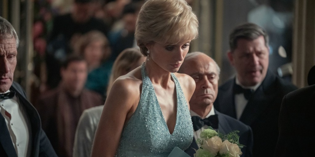 Elizabeth Debicki as Diana, Princess of Wales from season five of The Crown