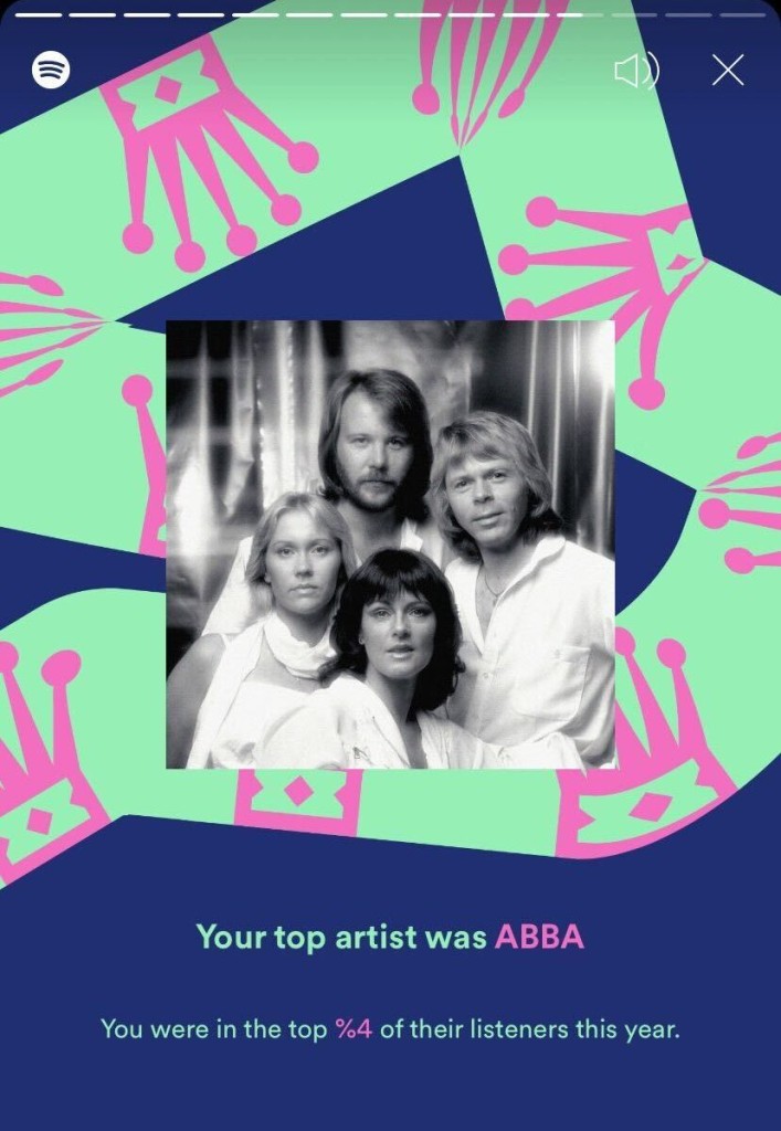 Abba Spotify Wrapped Screengrab