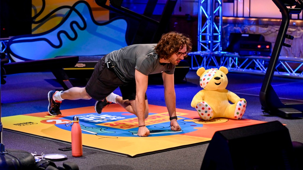 Joe Wicks during his 24-hour live workout for Children In Need in 2020