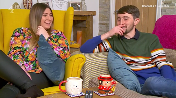 Pete and Sophie Sandiford on Gogglebox