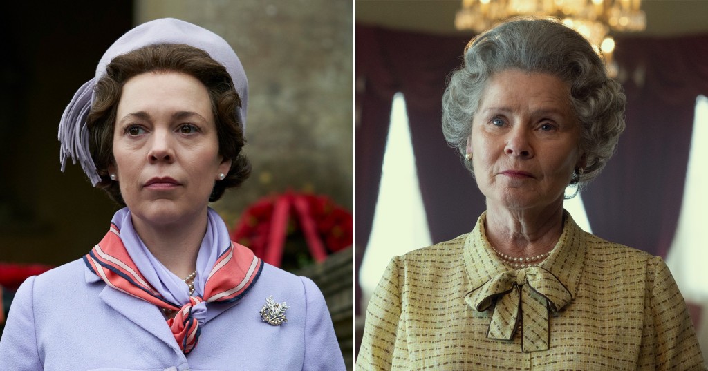 Olivia Colman; Imelda Staunton as The Queen in The Crown