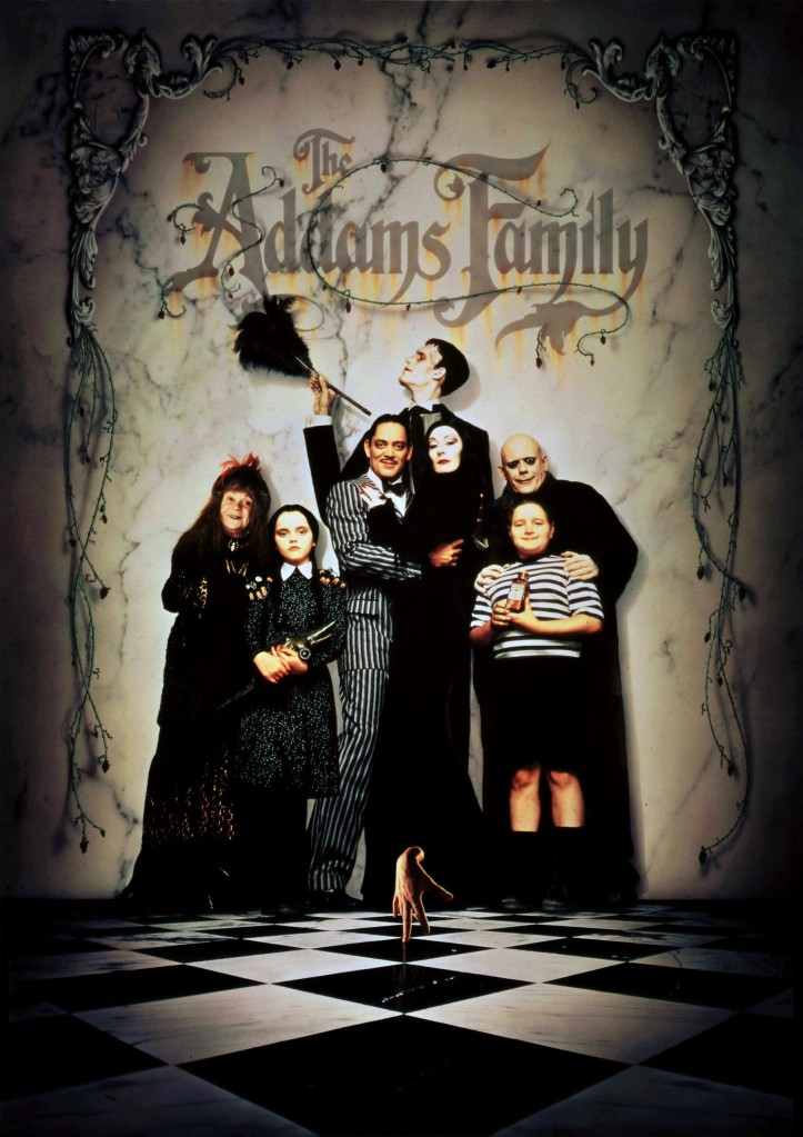 Editorial use only. No book cover usage. Mandatory Credit: Photo by Orion/Paramount/Kobal/REX/Shutterstock (5884088s) Judith Malina, Christina Ricci, Raul Julia, Anjelica Huston, Christopher Lloyd, Carel Struycken, Jimmy Workman The Addams Family - 1991 Director: Barry Sonnenfeld Orion/Paramount USA Film Portrait Comedy La famille Addams