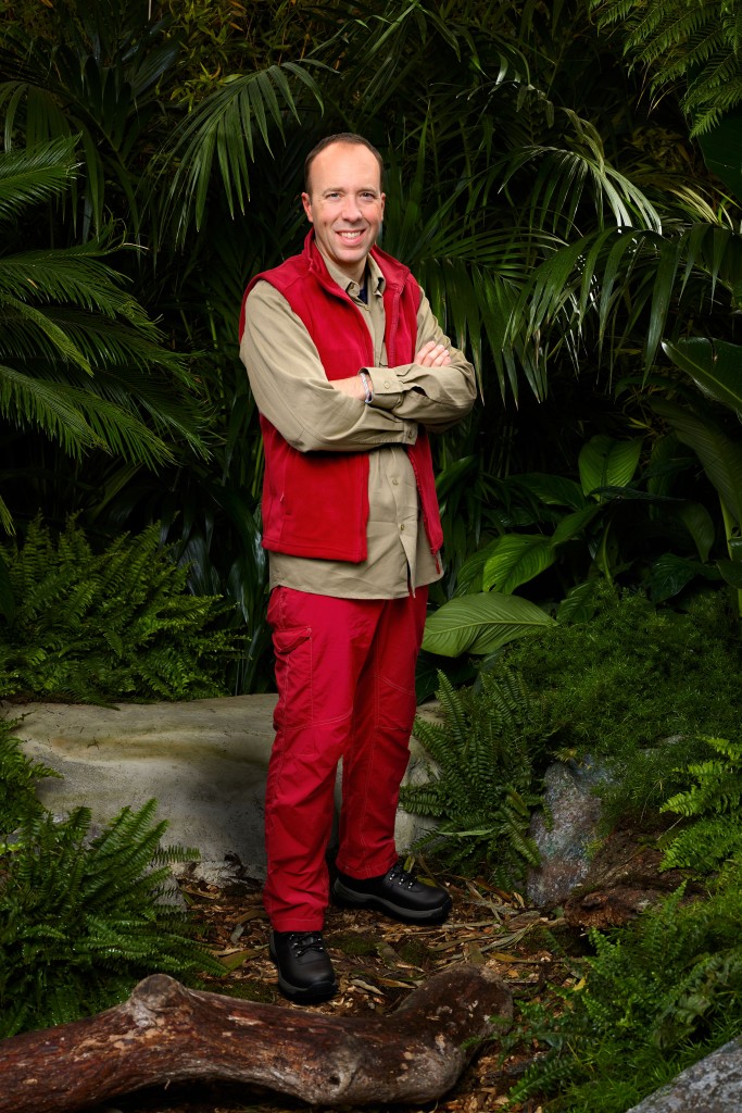 Matt Hancock promo pic for 'I'm a Celebrity... Get Me Out of Here!' 