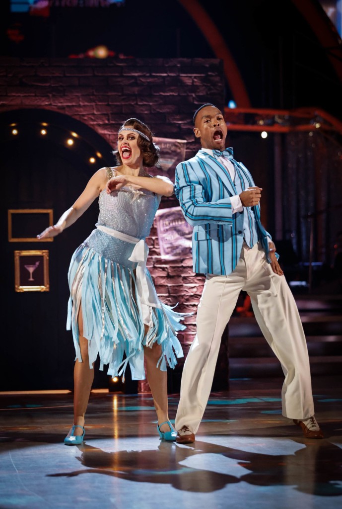 Ellie Taylor and Johannes Radebe during the live show of Strictly Come 