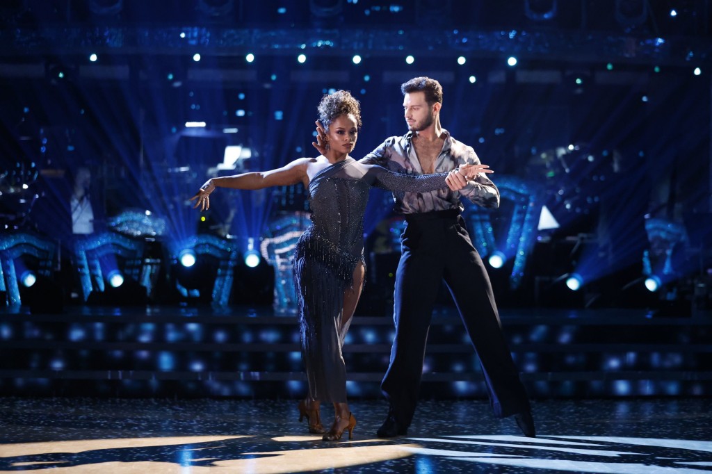  Fleur East and Vito Coppola during the live show of Strictly Come Dancing 