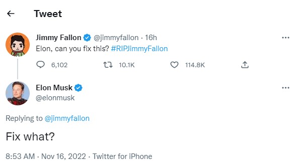 Jimmy Fallon Elon Musk Twitter