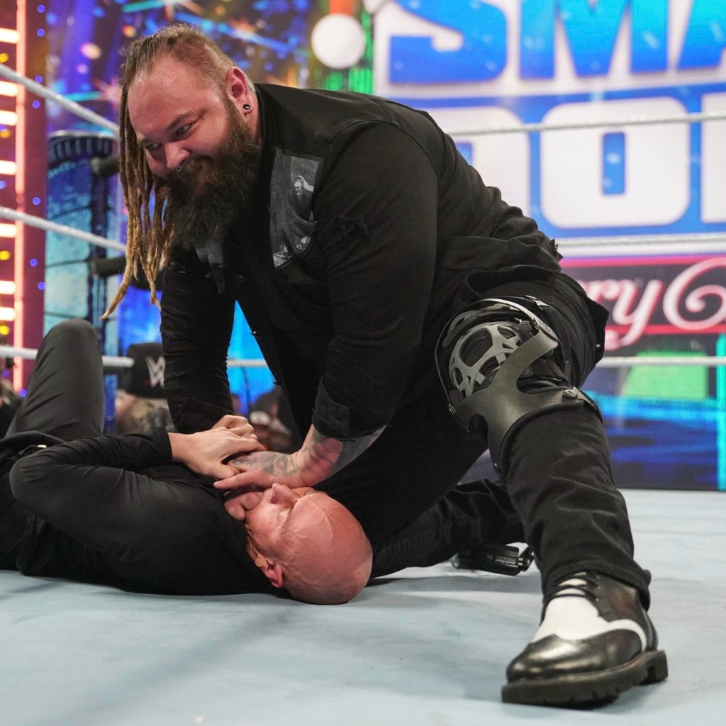 WWE superstar Bray Wyatt assaults SmackDown cameraman