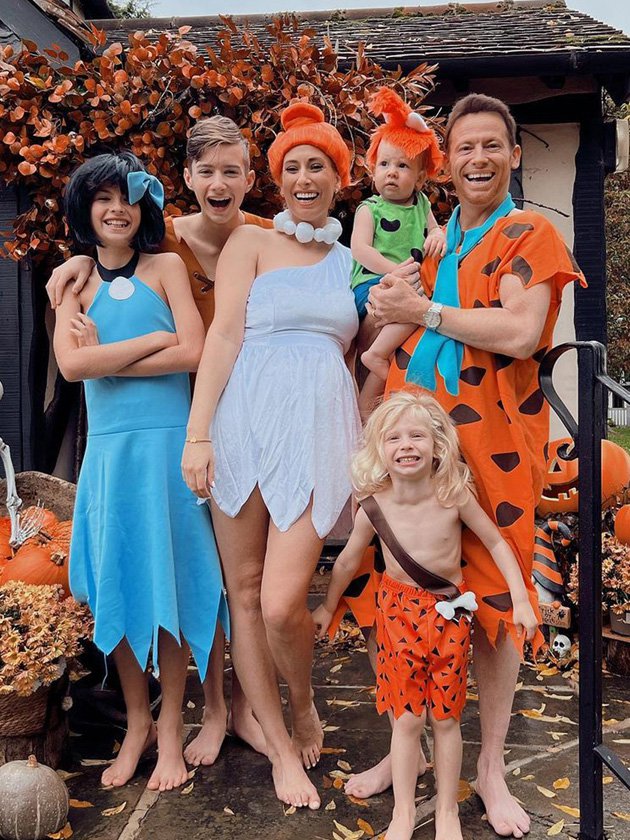 Stacey Solomon and Joe Swash with their kids