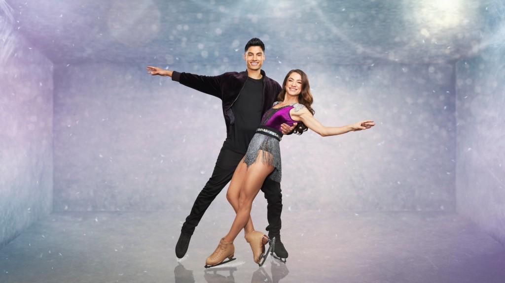 Siva and his figure skating partner. 