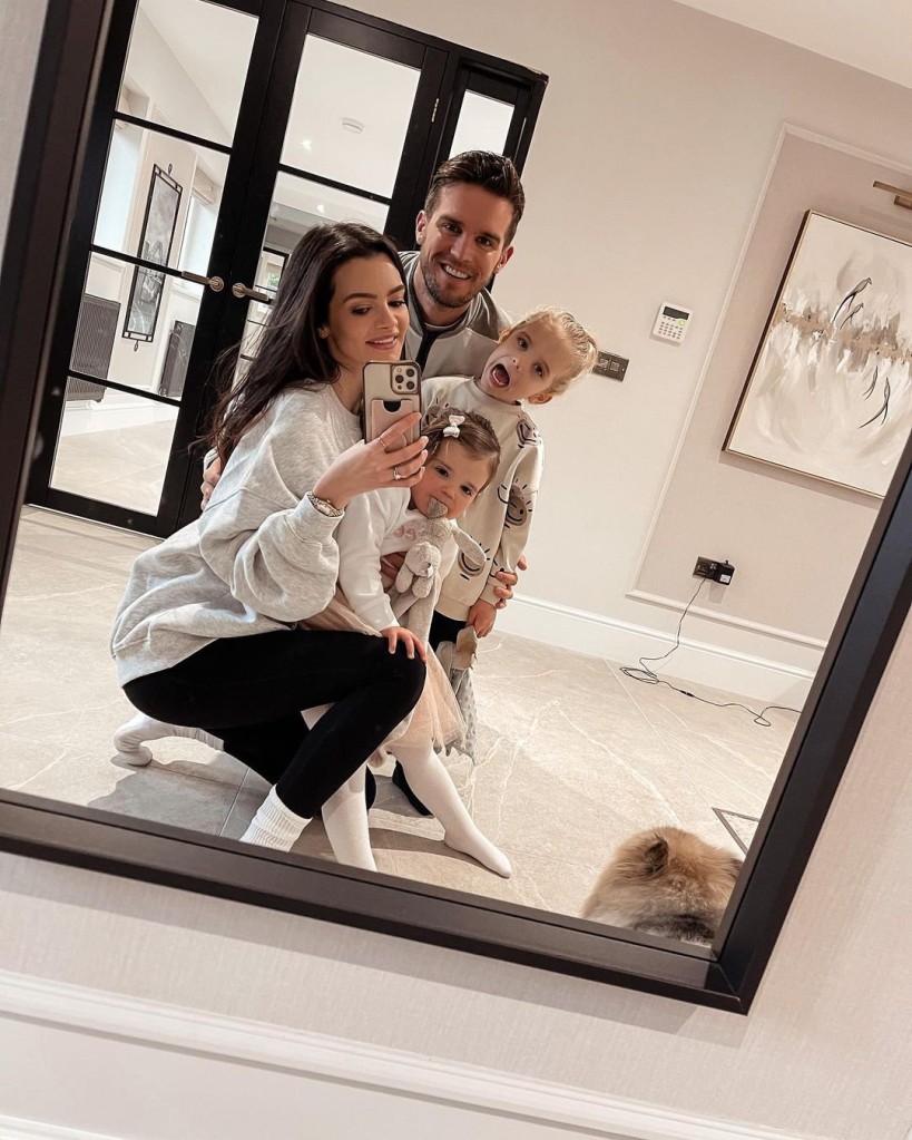 Geordie Shore star Gary Beadle and his family. 