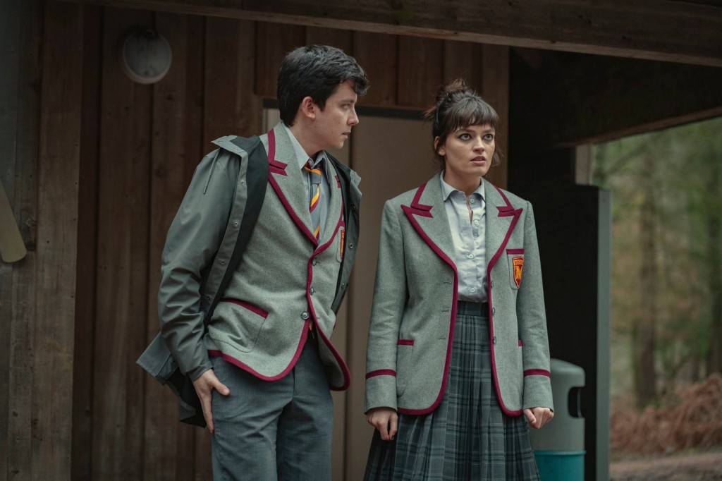 Undated handout photo issued by Netflix of Asa Butterfield as Otis Milburn and Emma Mackey as Maeve Wiley in season 3 of Sex Education. There has been a 