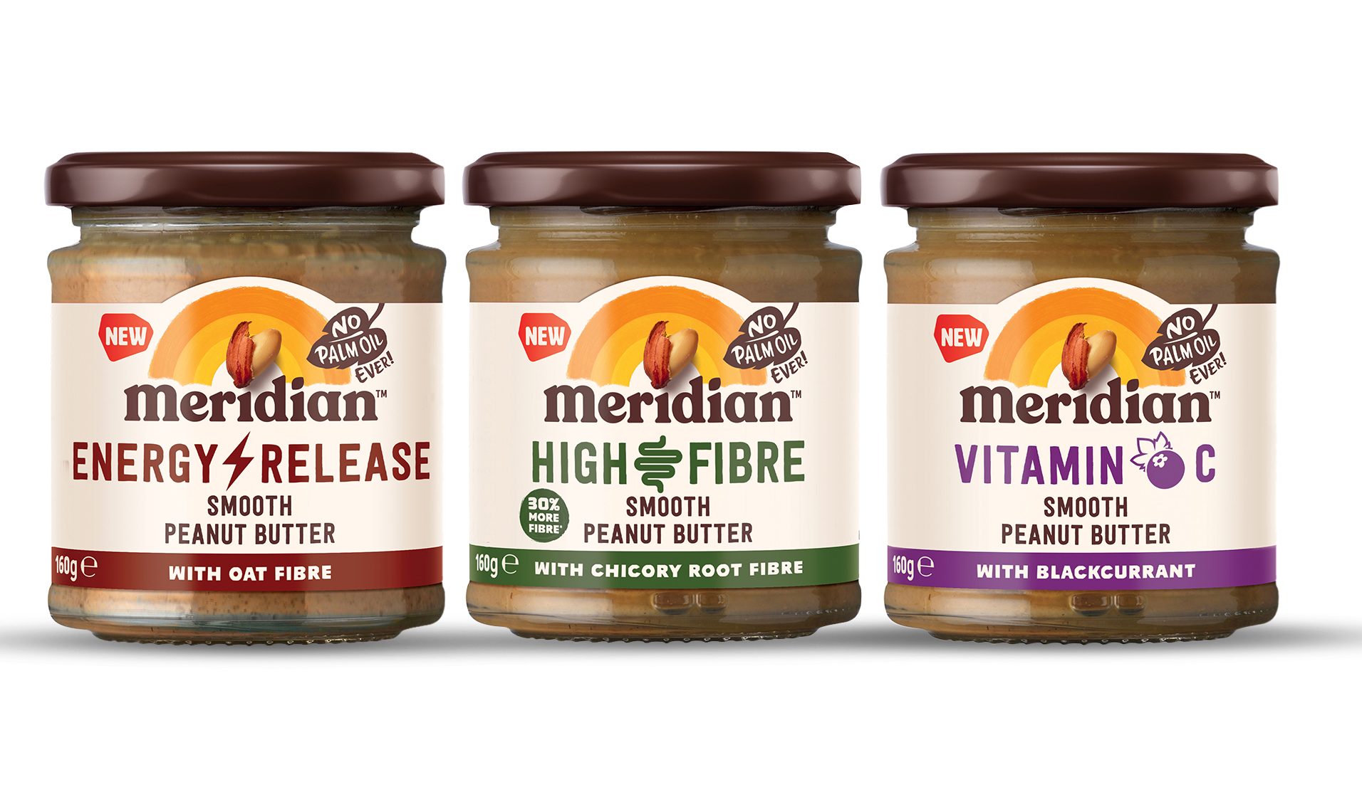 Meridian energy release, high fibre, and vitamin C peanut butters