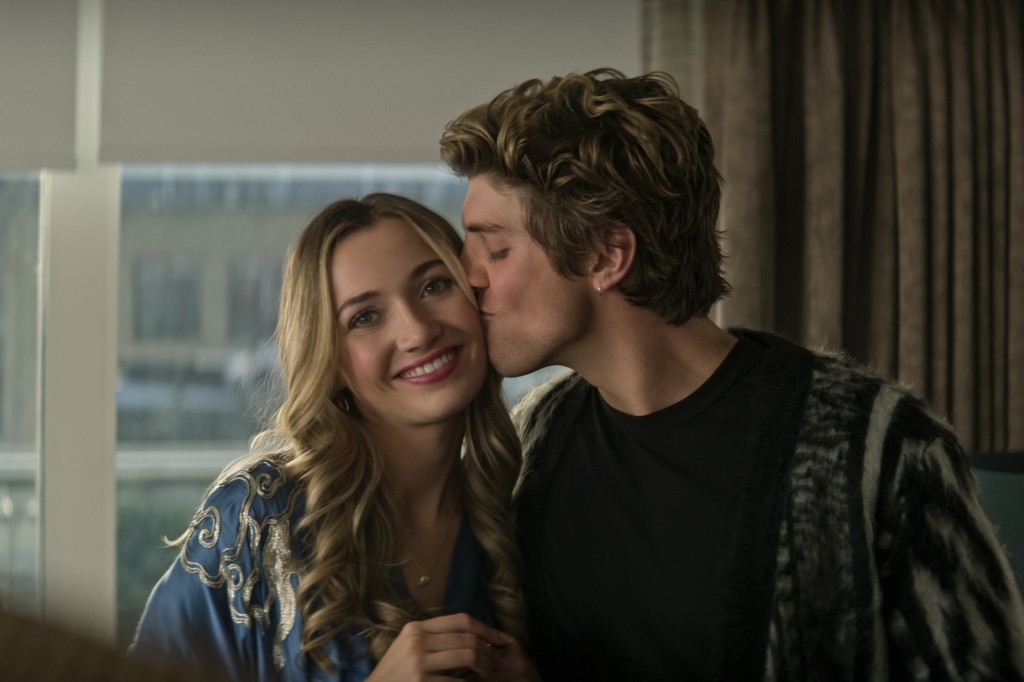 You. (L to R) Tilly Keeper as Lady Phoebe, Lukas Gage as Adam in episode 402 of You. Cr. Courtesy of Netflix ?? 2022