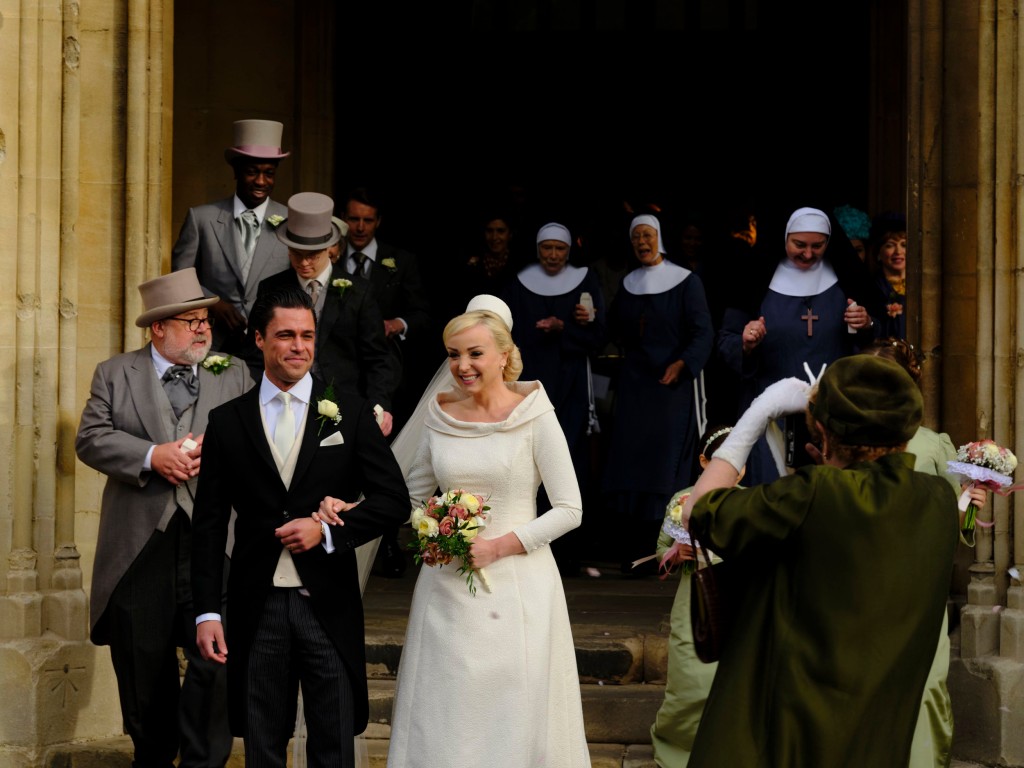 Call the Midwife s12,26/02/2023,8,Helen George as Trxie Franklin, Olly Rix as Matthew Aylward, and Wedding Guests,Neal Street Productions,Laurence Cendrowicz