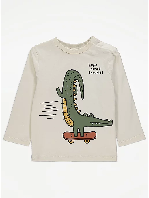 Easy On Easy Wear Crocodile Skateboard Top – £3.50