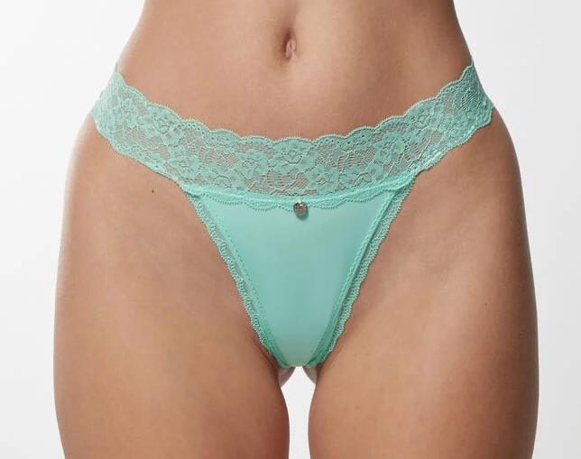 Boux Avenue Lace and Microfibre Thong - £7