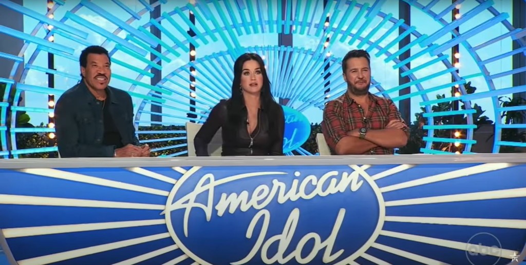 American Idol judges Lionel Ritchie, Katy Perry and Luke Bryan.