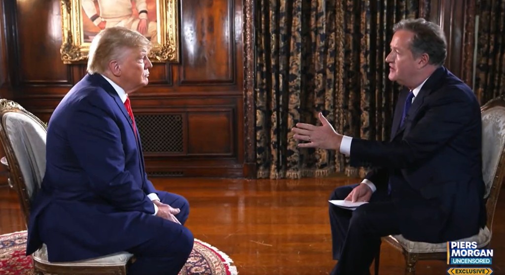 Donald Trump interview with Piers Morgan. 