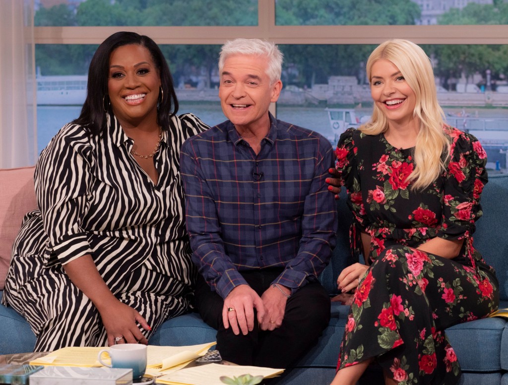 Alison Hammond, Phillip Schofield and Holly Willoughby on This Morning.