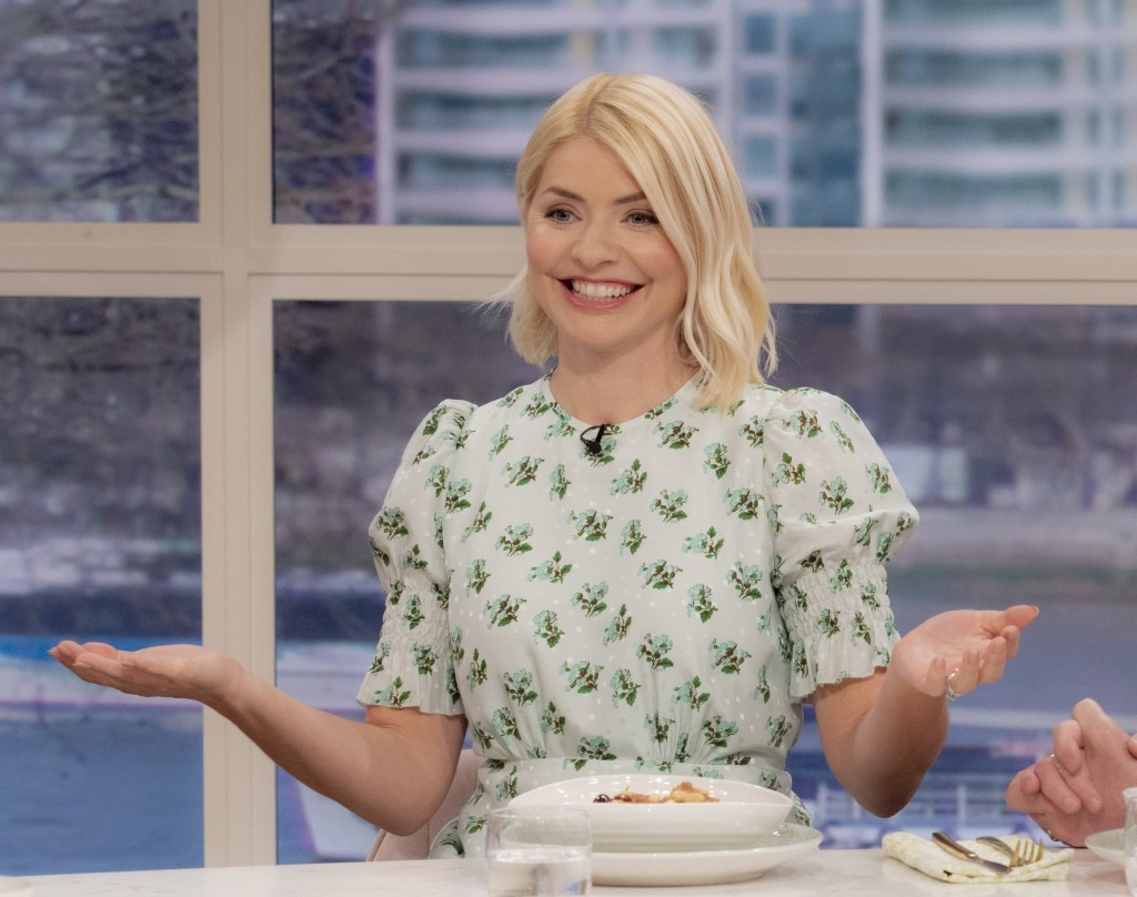 Editorial use only Mandatory Credit: Photo by Ken McKay/ITV/Shutterstock (13775341as) Holly Willoughby 'This Morning' TV show, London, UK - 20 Feb 2023