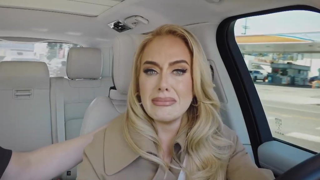 Adele during the final Carpool Karaoke.