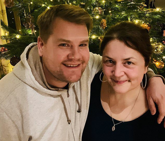 James Corden tweeted this photo with Ruth Jones, saying: 'We had to be together to watch it go out tonight! Gavin and Stacey is a show about friendship and family. Tonight's show has been a labour of love from start to finish and we hope you enjoy it. Wherever you are and whatever you're doing. Happy Christmas from us both'