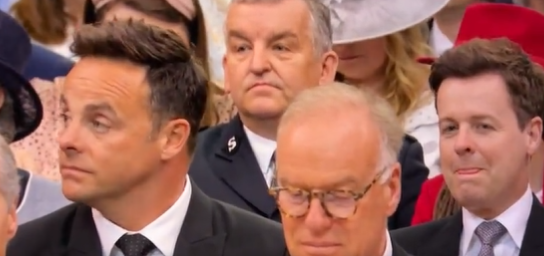 Ant and Dec at coronation 