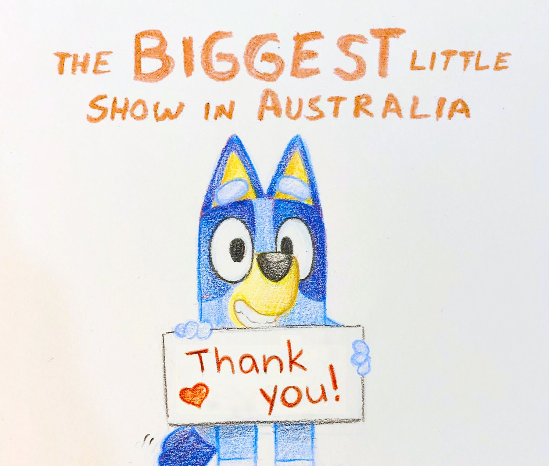 Bluey thank you picture from ABC