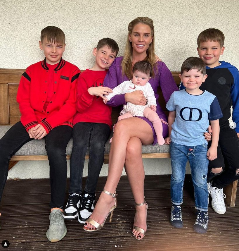Danielle Lloyd and her children