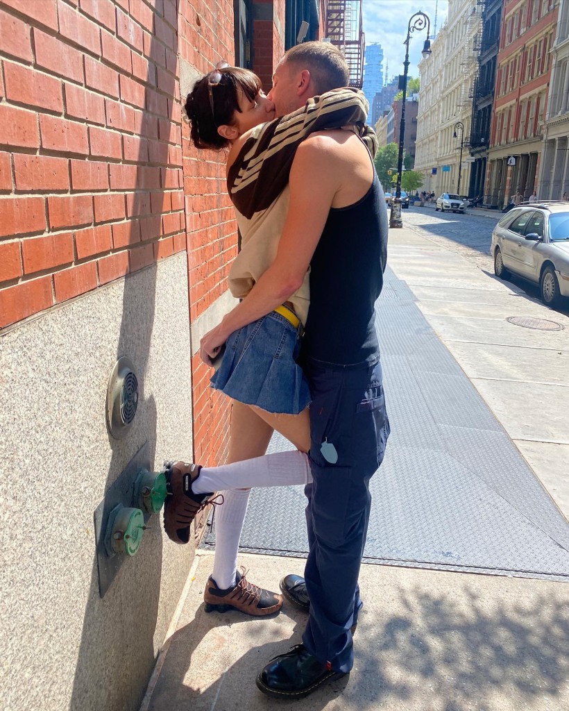 Bella Hadid kissing her boyfriend Marc Kalman 2 July 2022 https://www.instagram.com/p/CfhuOZ5uIz_/?hl=en